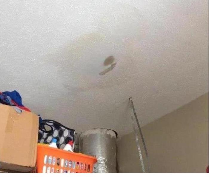 wet spot on ceiling